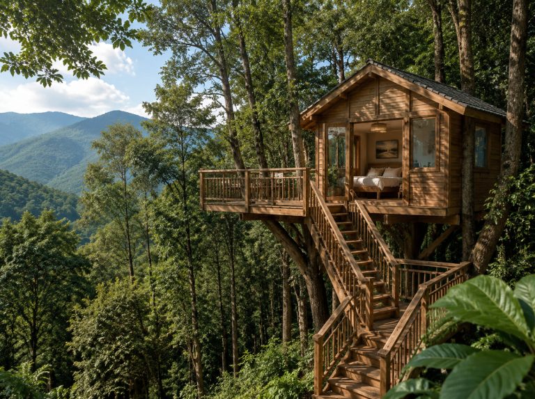 思南县景区悬空树屋